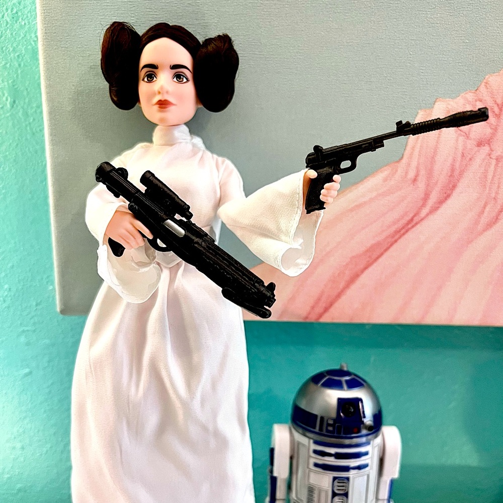 NWOT! Star wars Forces of Destiny princess Leia órgana platinum edition Disney